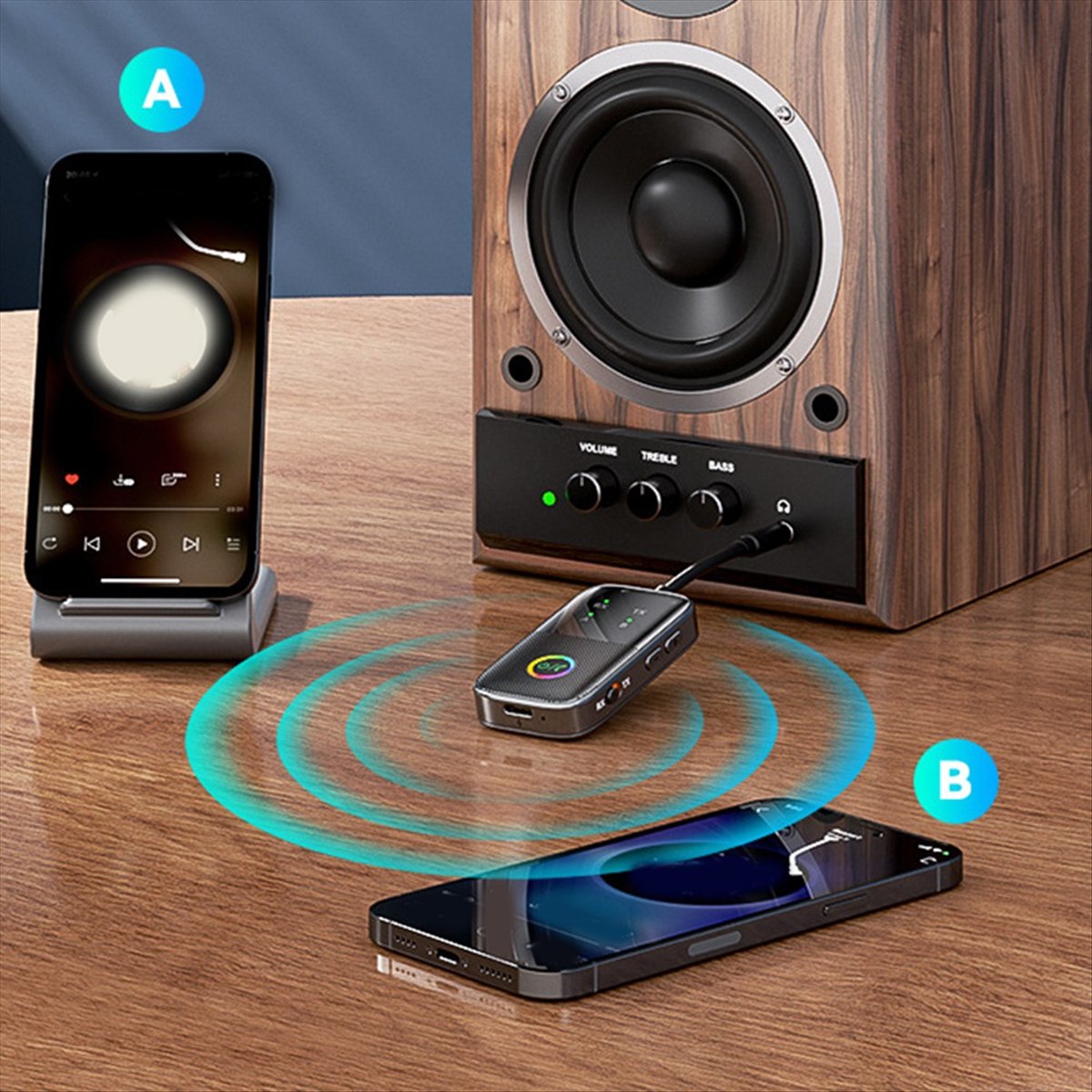 Audio Music Player Pc - Adaptador de Áudio Bluetooth 5.2 HIFI
