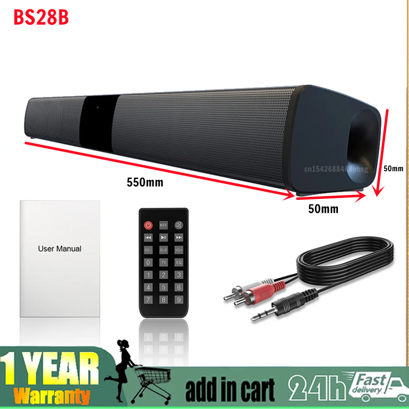 Audio Music Visualizer Free - 40w sem fio bluetooth soundbar alto-falantes