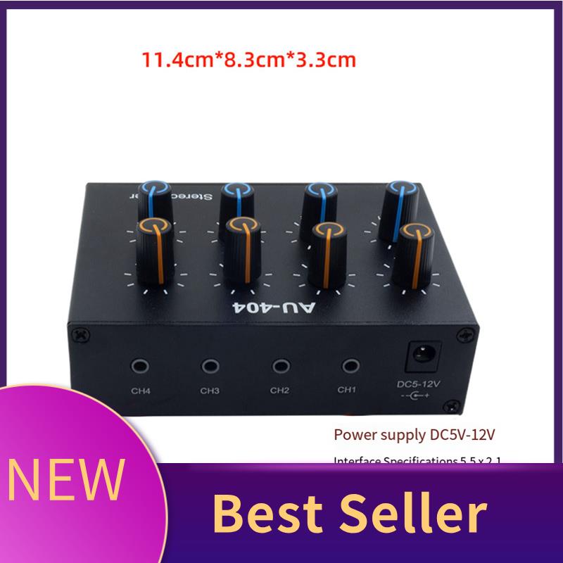 Audio Music Mixer - M07K-AU-404 som estéreo quatro multi entrada