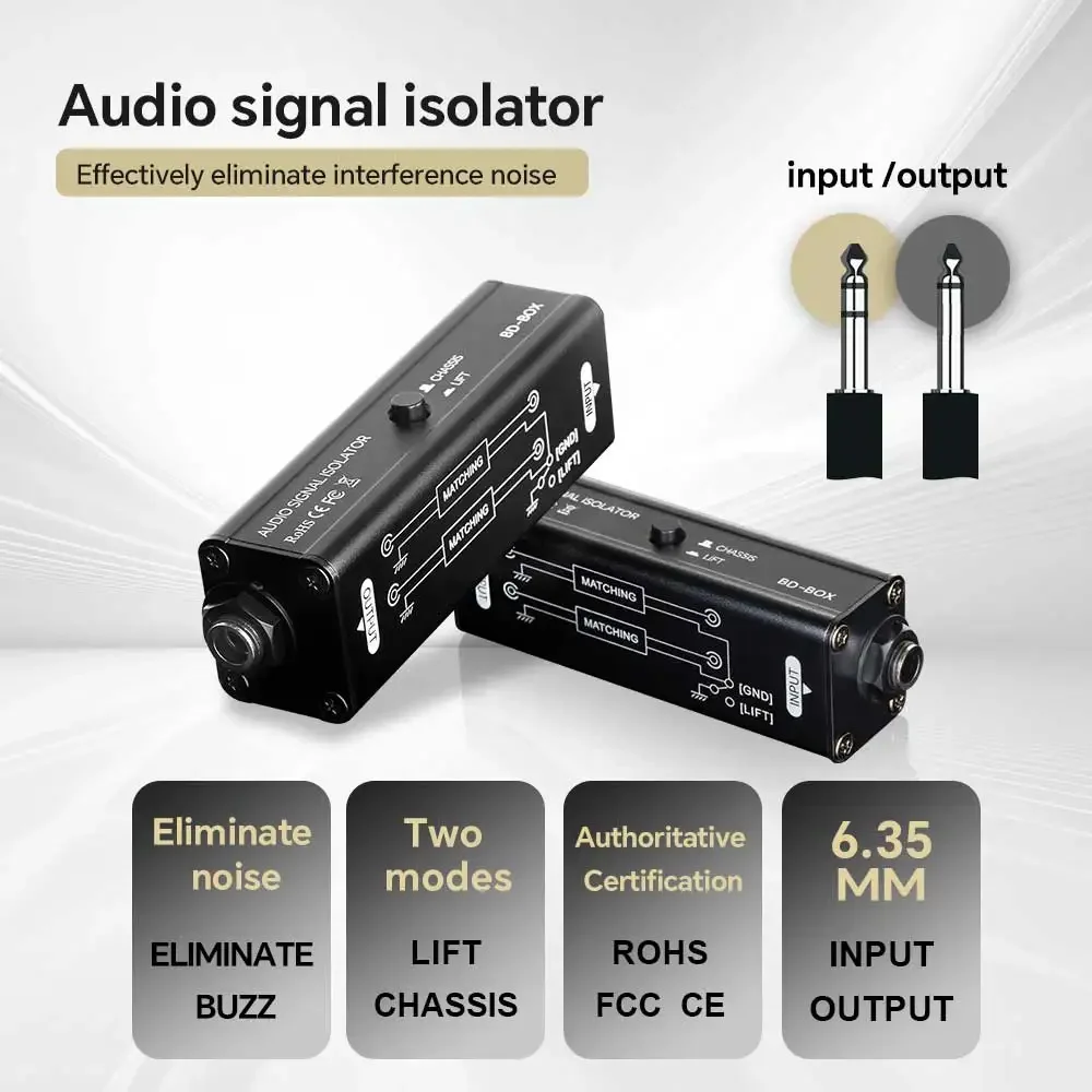 Audio Music Isolator - Isolador de Loop de Terra Portátil