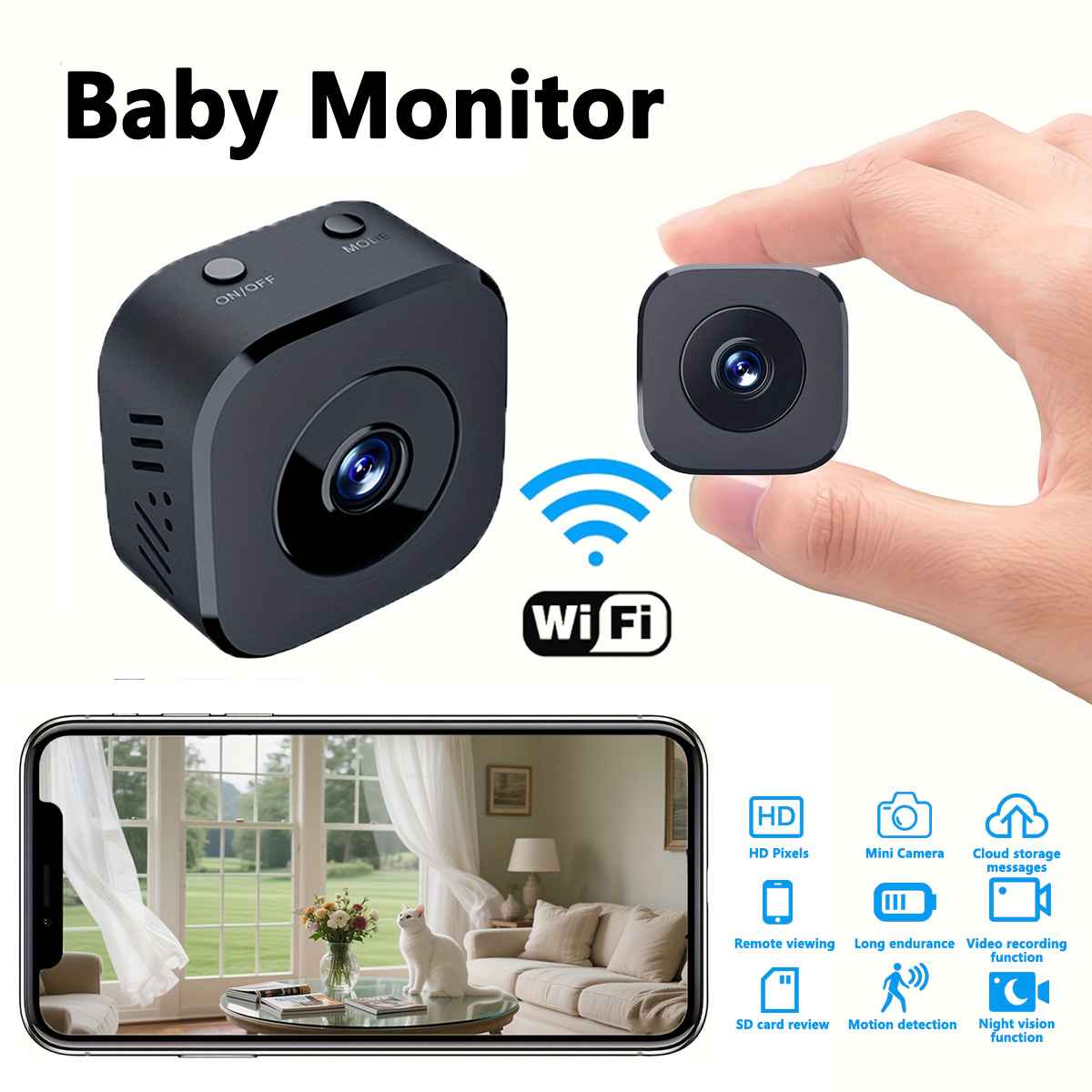 Audio Music Recording - 1080p hd mini câmera wi-fi segurança