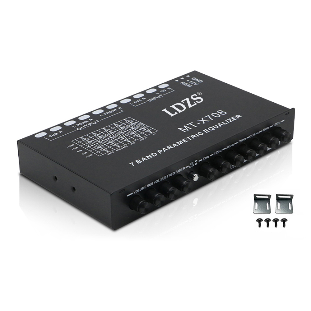 Audio Music Equalizer - Profissional 7 Band Car Equalizer, Multifuncional