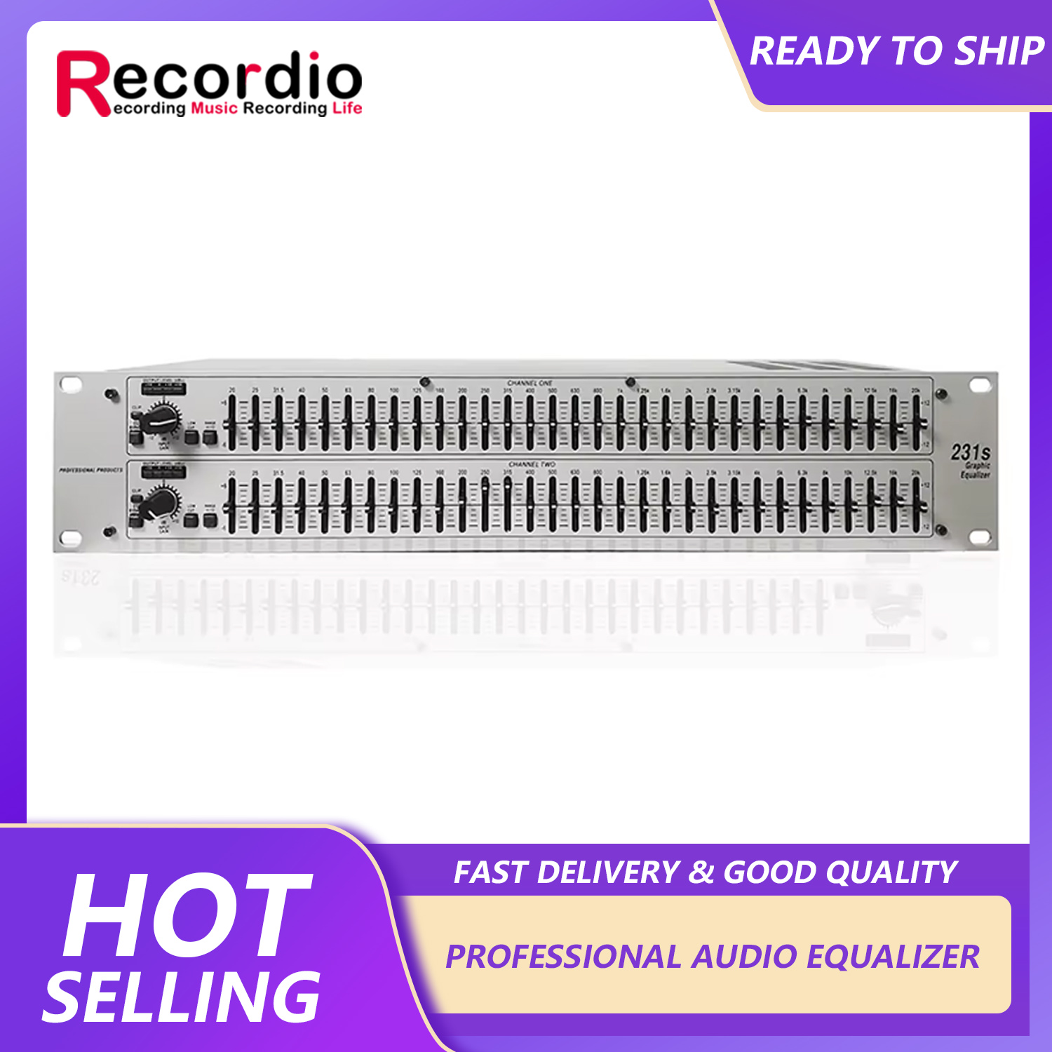 Audio Music Equalizer - GAX-231S Sistema de som profissional de
