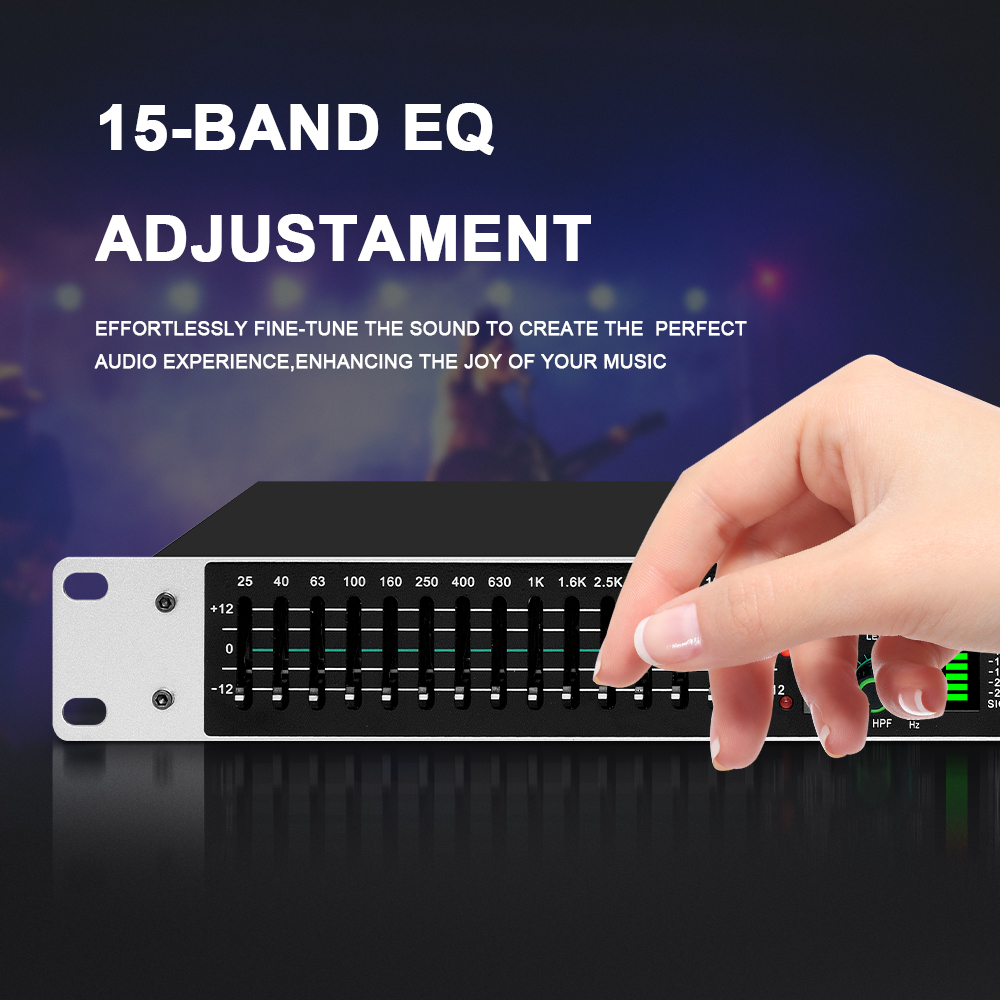 Equalizador Gráfico Dual de 15 - Audio Music Equalizer avaliação e preço
