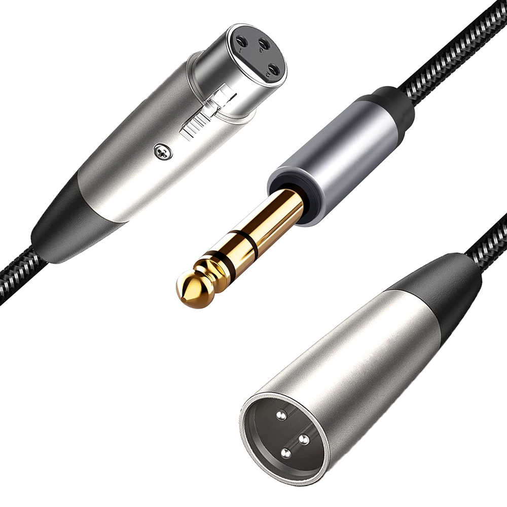 Cabo xlr para 1/4 trs 6.5mm(6. - Audio Music Mixer avaliação e preço