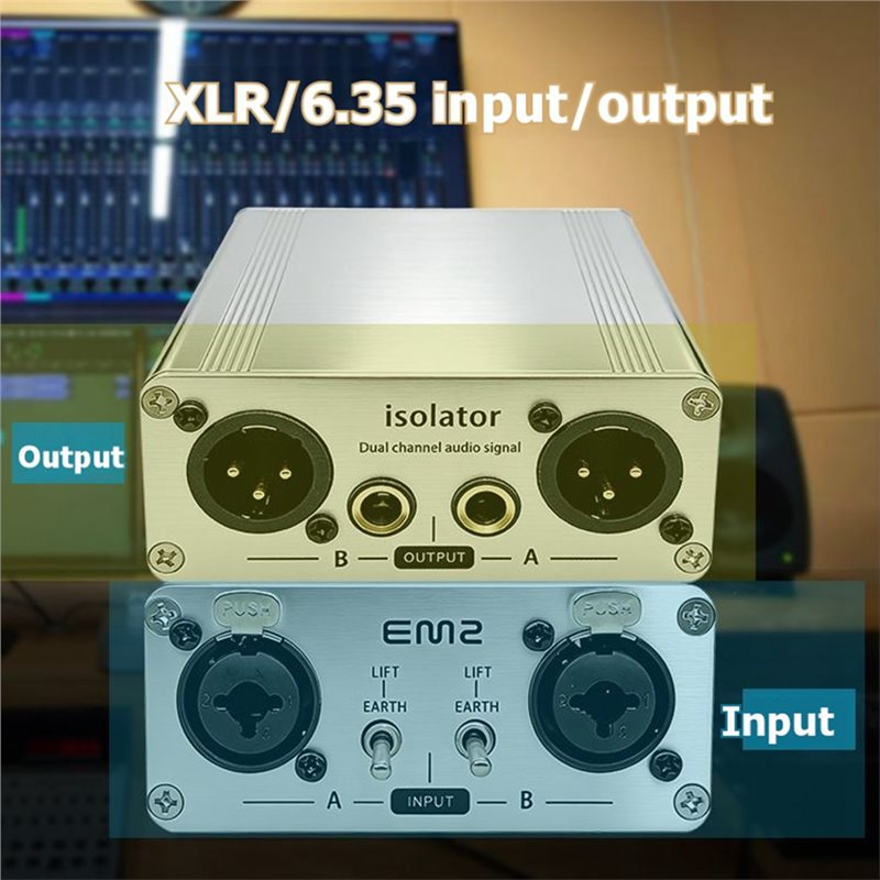 Isolador de Áudio CJSD-XLR, Fi - Audio Music Isolator avaliação e preço
