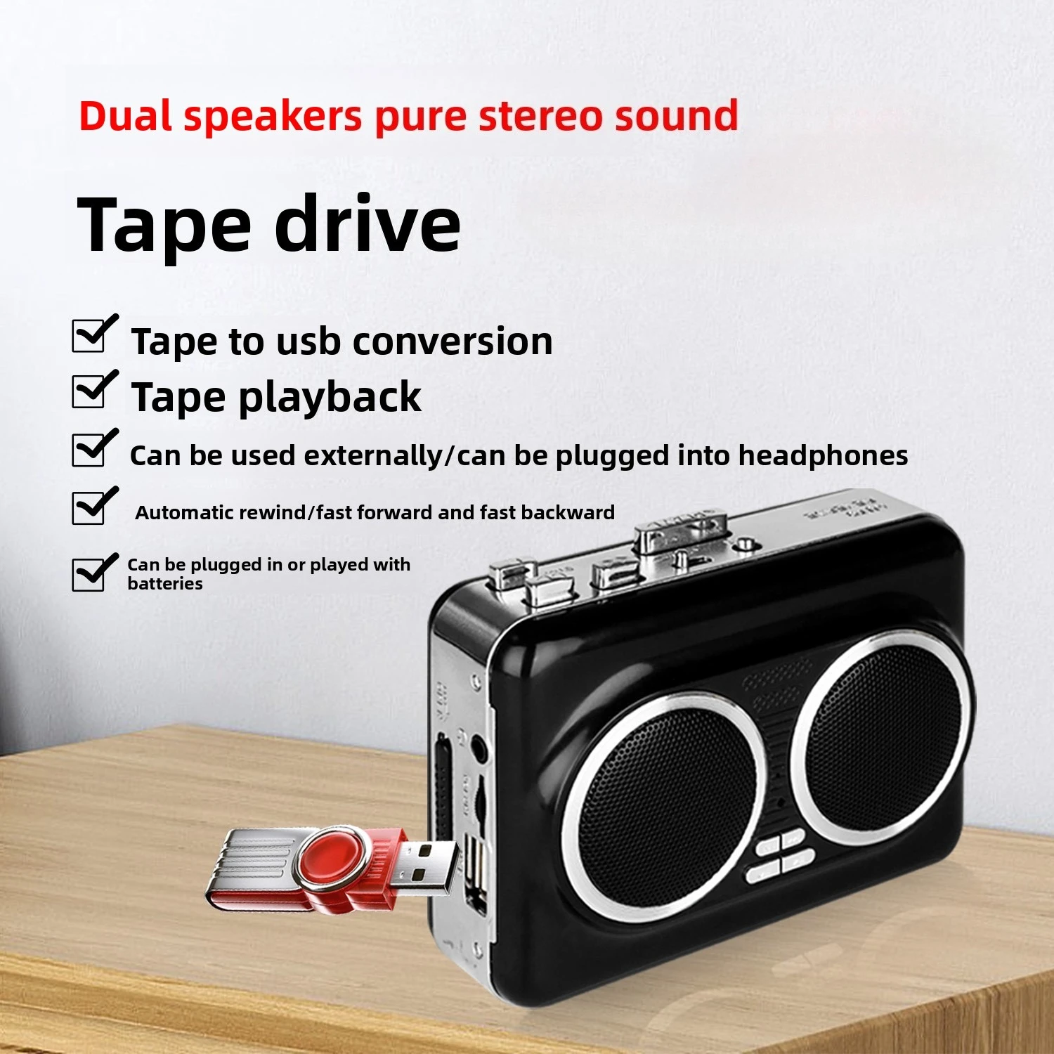 Usb cassete player música áudi - Audio Music Player Pc avaliação e preço