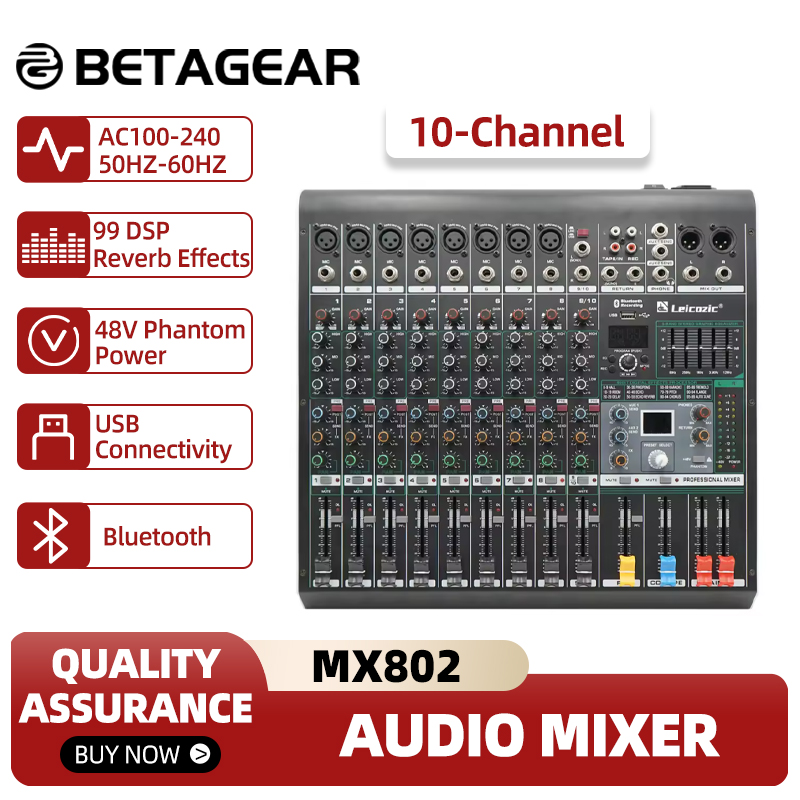Leicozic mixing console mx802  - Audio Music Equalizer avaliação e preço