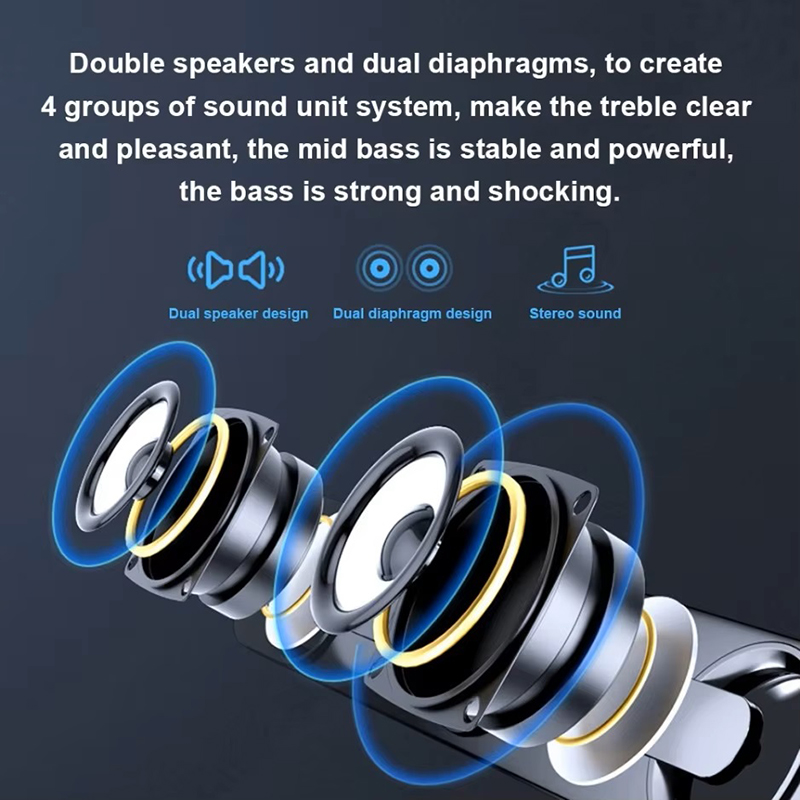Caixa de Som com Fio, Soundbar - Audio Music Player Pc avaliação e preço