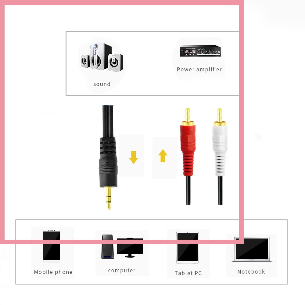 Cabo Divisor de Áudio 3.5mm Es - Audio Music Player Pc avaliação e preço