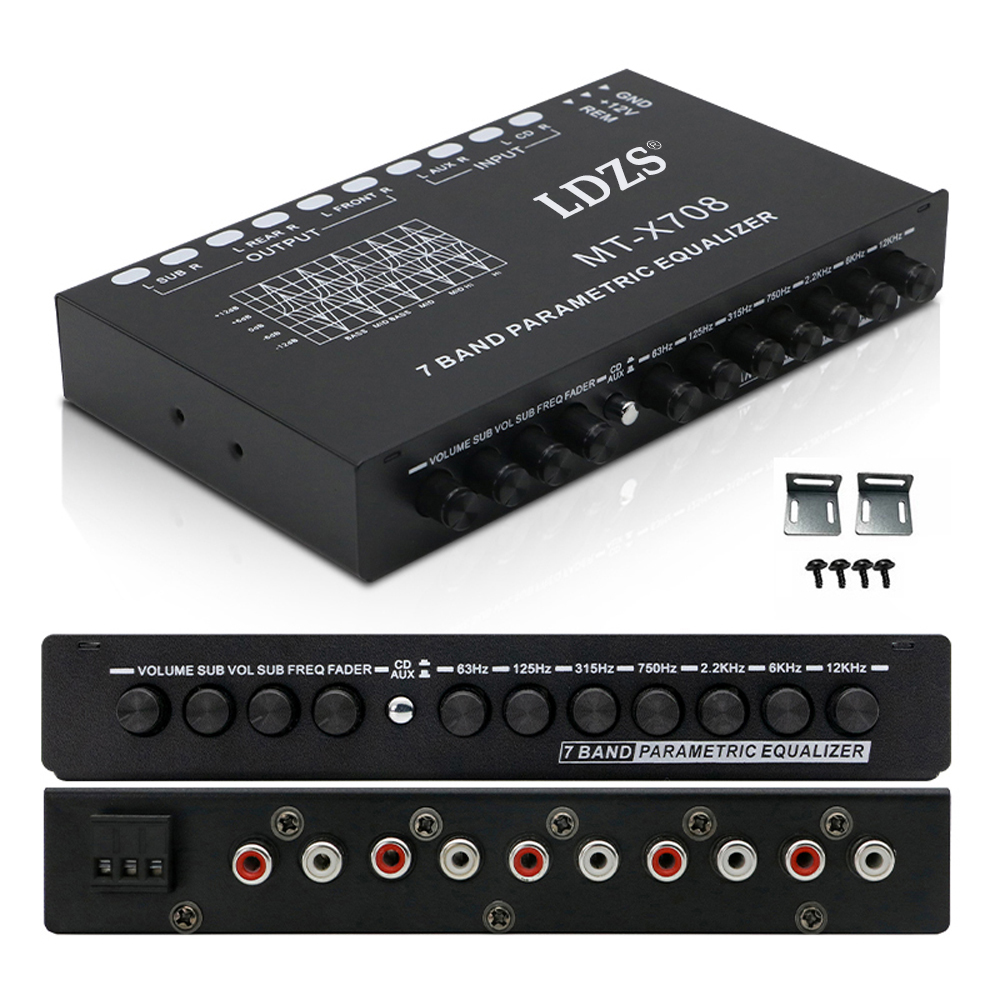 Profissional 7 Band Car Equali - Audio Music Equalizer avaliação e preço